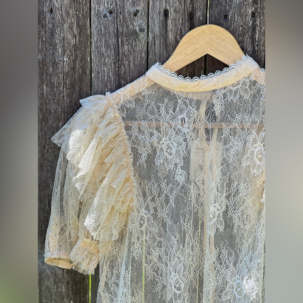 FREE PEOPLE SECRET ADMIRER LACE Top NWT - Picture 6 of 16